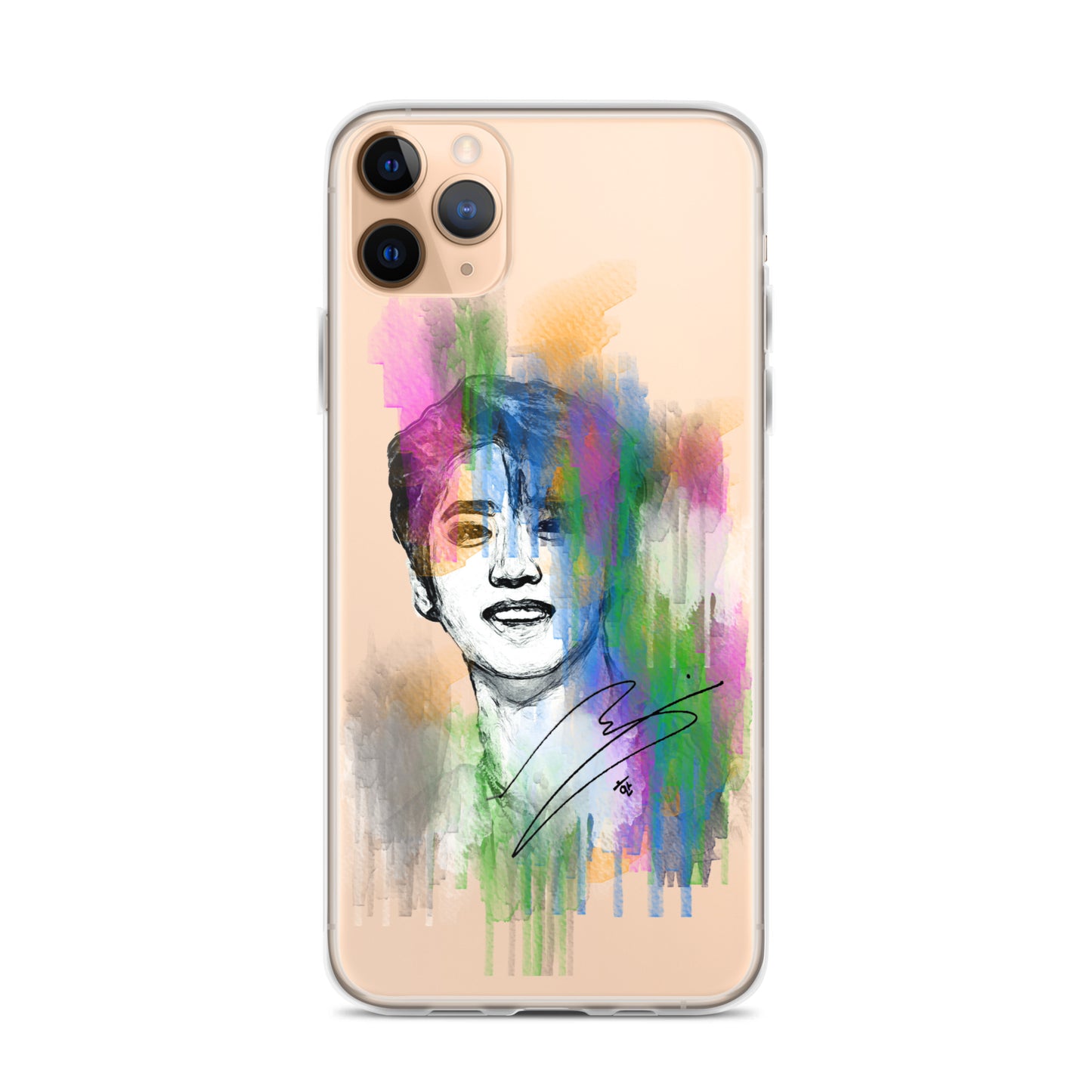 Stray Kids Han, Han Ji-sung Waterpaint Portrait iPhone Case