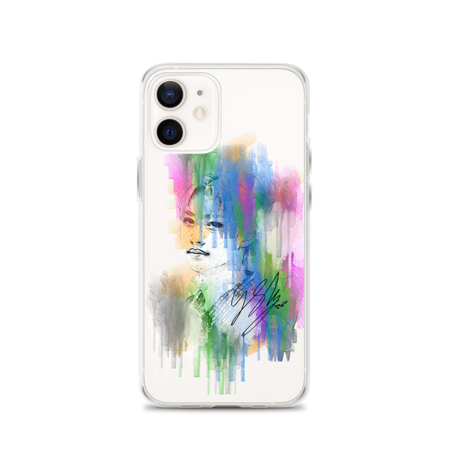 Stray Kids Felix, Lee Felix Waterpaint Portrait iPhone Case