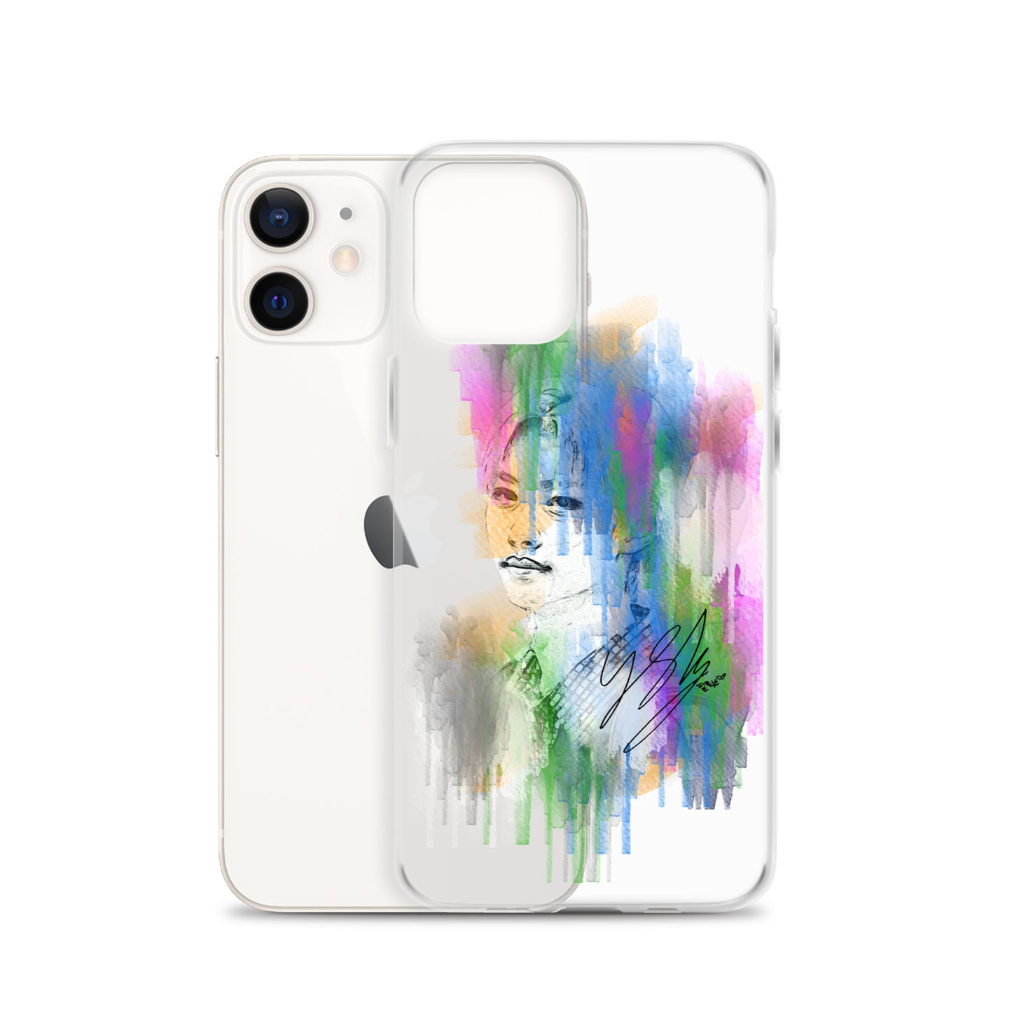 Stray Kids Felix, Lee Felix Waterpaint Portrait iPhone Case
