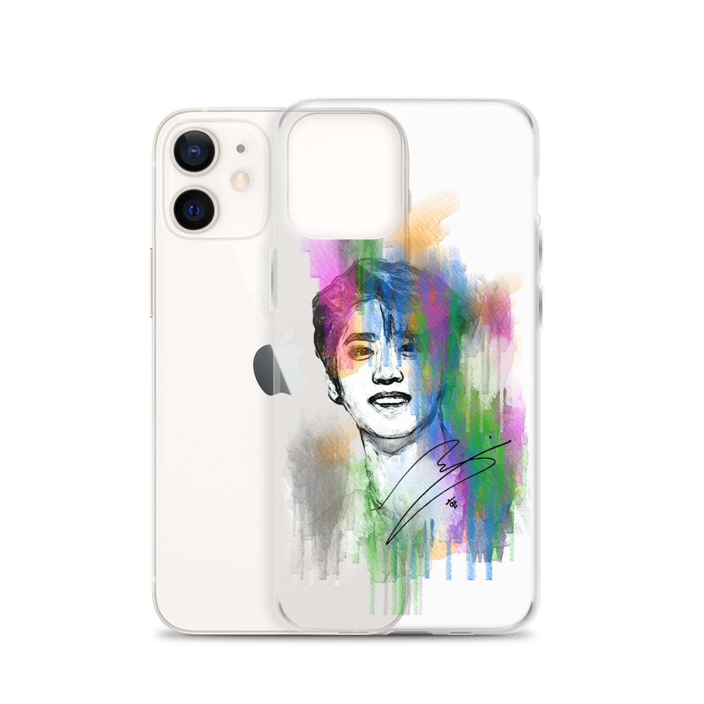 Stray Kids Han, Han Ji-sung Waterpaint Portrait iPhone Case