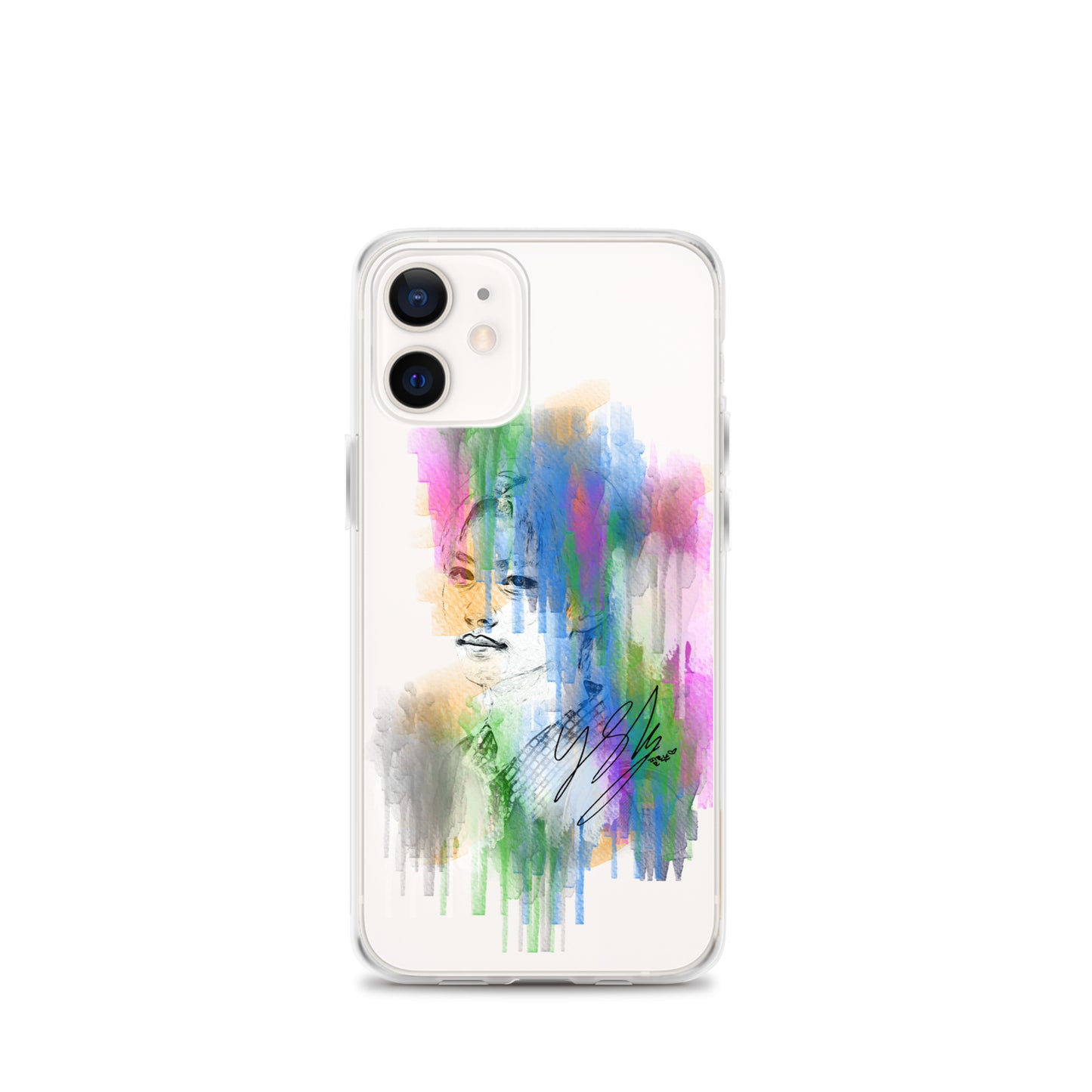 Stray Kids Felix, Lee Felix Waterpaint Portrait iPhone Case