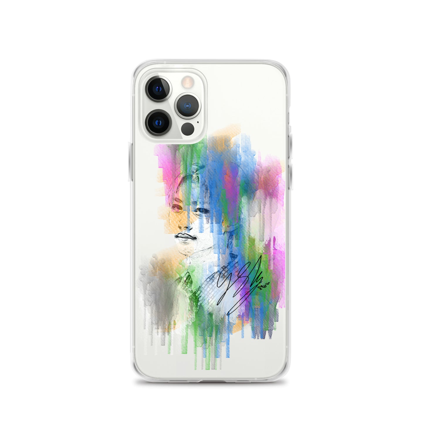 Stray Kids Felix, Lee Felix Waterpaint Portrait iPhone Case