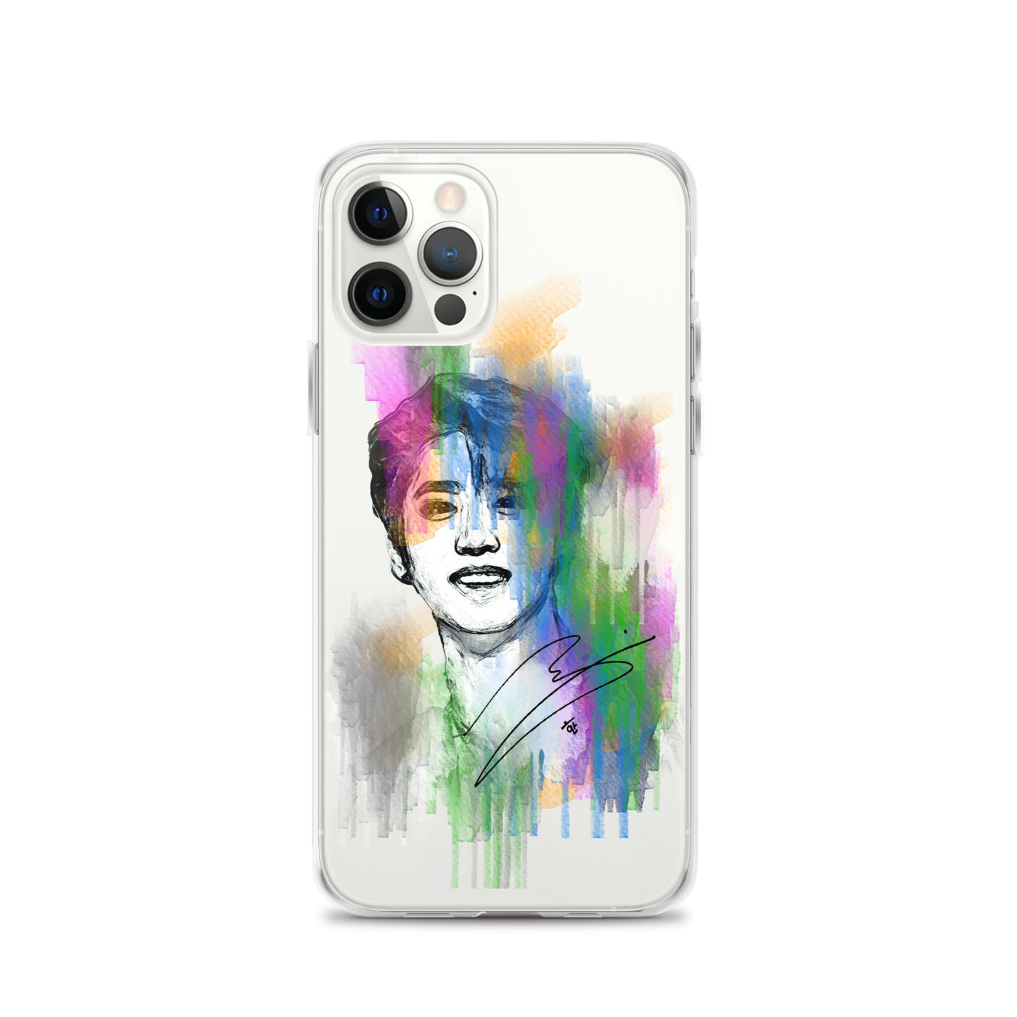 Stray Kids Han, Han Ji-sung Waterpaint Portrait iPhone Case