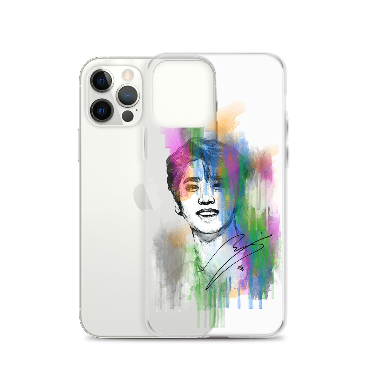 Stray Kids Han, Han Ji-sung Waterpaint Portrait iPhone Case