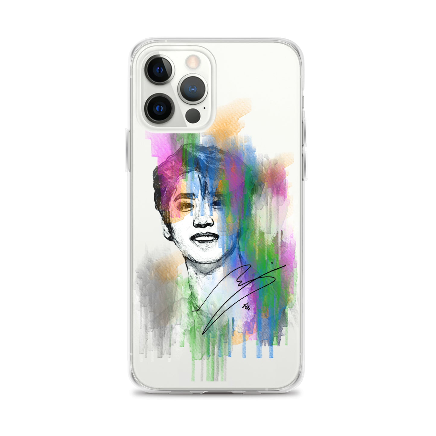 Stray Kids Han, Han Ji-sung Waterpaint Portrait iPhone Case