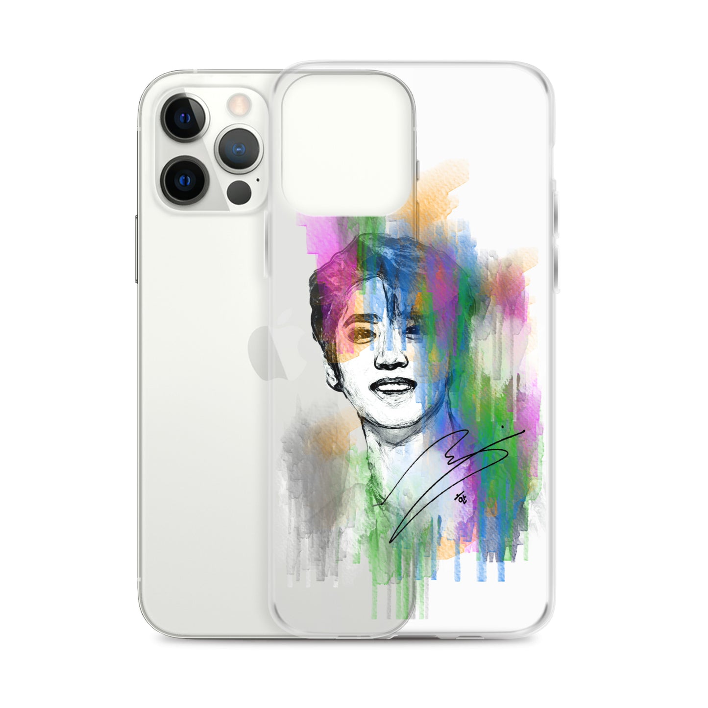 Stray Kids Han, Han Ji-sung Waterpaint Portrait iPhone Case