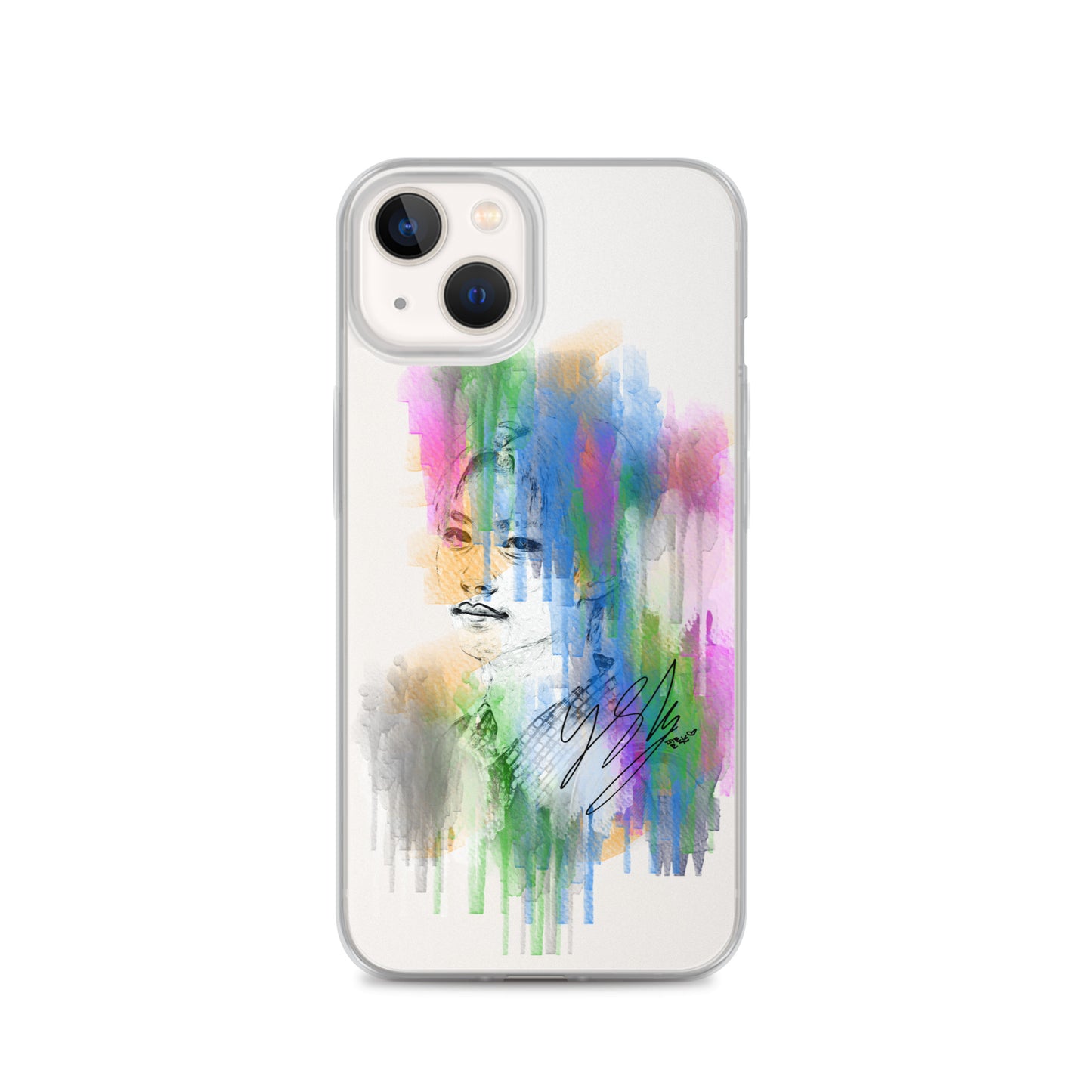 Stray Kids Felix, Lee Felix Waterpaint Portrait iPhone Case
