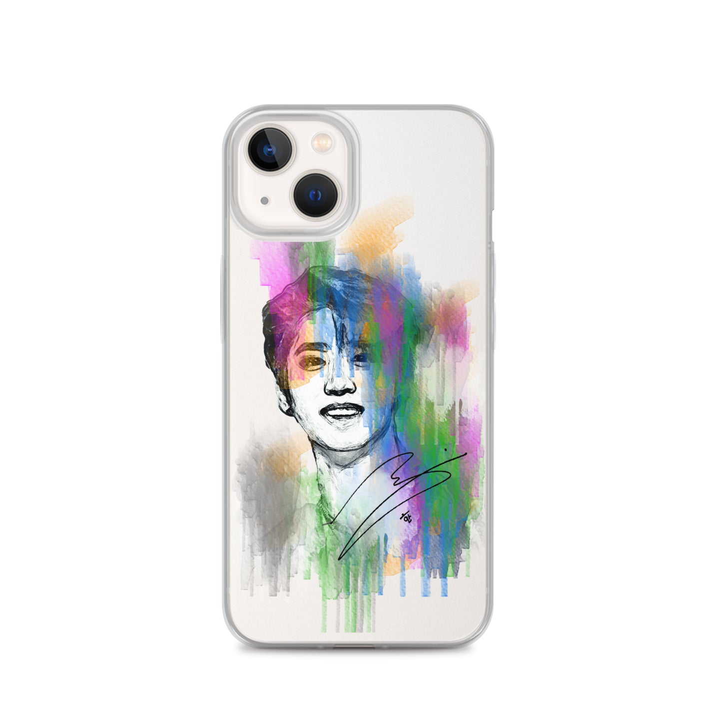Stray Kids Han, Han Ji-sung Waterpaint Portrait iPhone Case