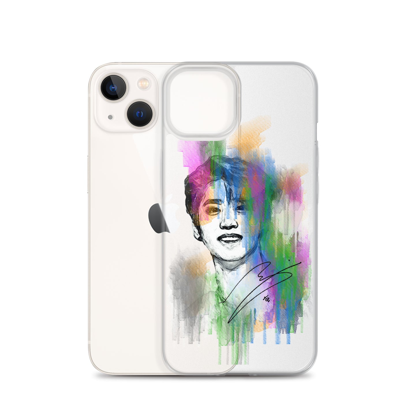 Stray Kids Han, Han Ji-sung Waterpaint Portrait iPhone Case