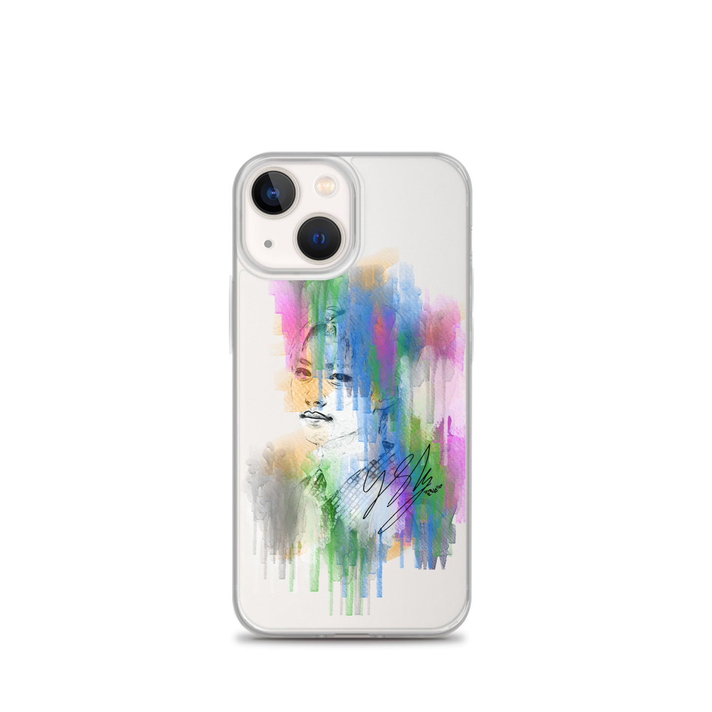 Stray Kids Felix, Lee Felix Waterpaint Portrait iPhone Case