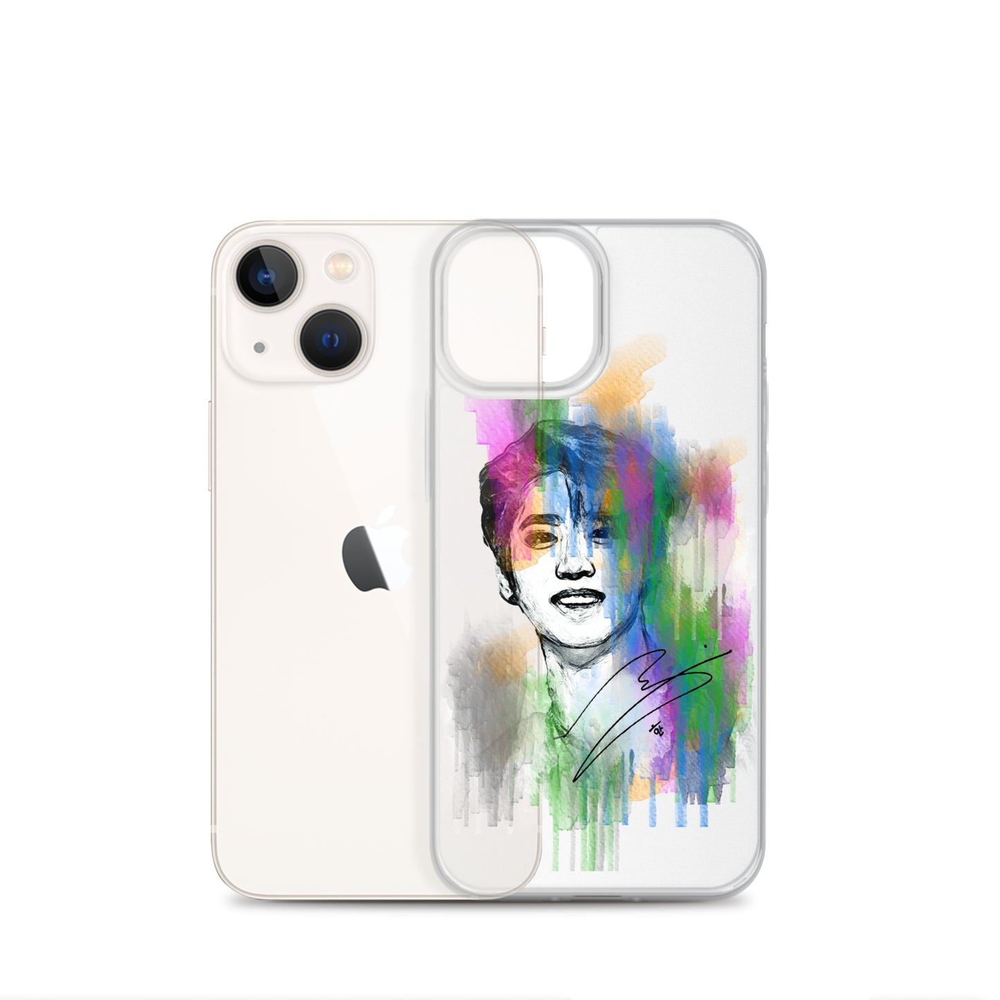 Stray Kids Han, Han Ji-sung Waterpaint Portrait iPhone Case