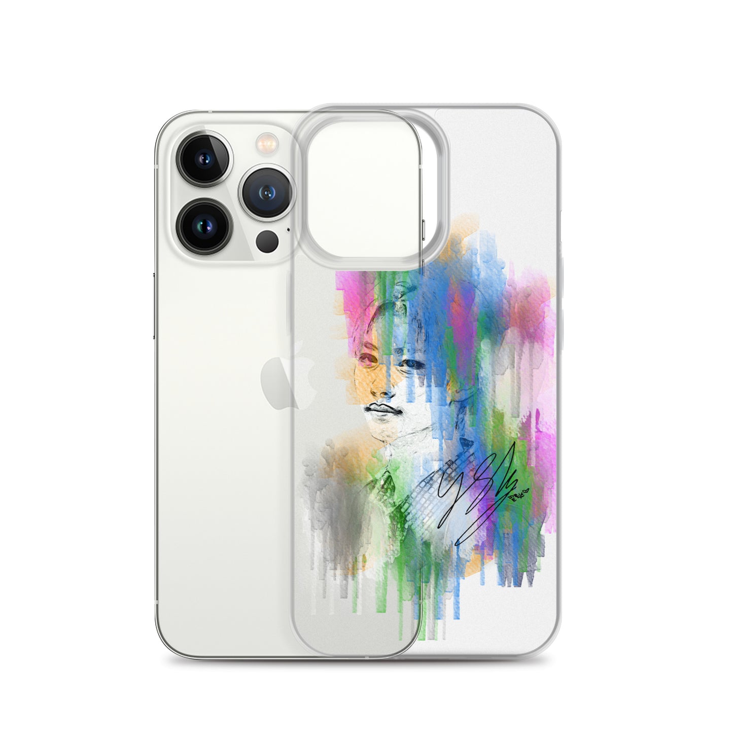 Stray Kids Felix, Lee Felix Waterpaint Portrait iPhone Case