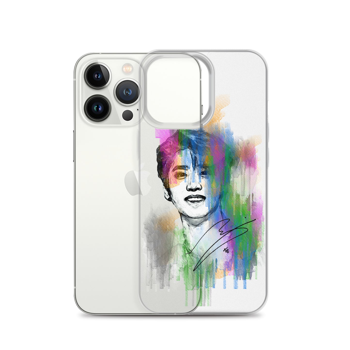 Stray Kids Han, Han Ji-sung Waterpaint Portrait iPhone Case