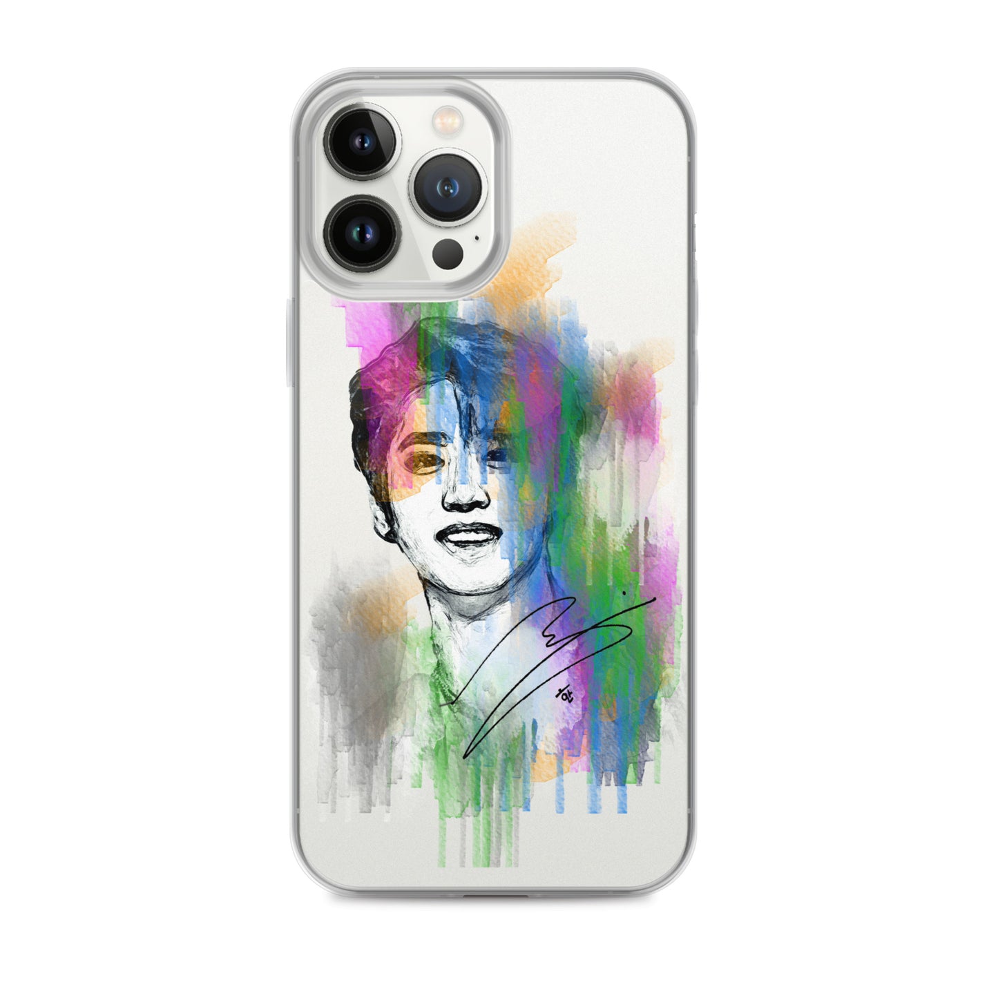 Stray Kids Han, Han Ji-sung Waterpaint Portrait iPhone Case