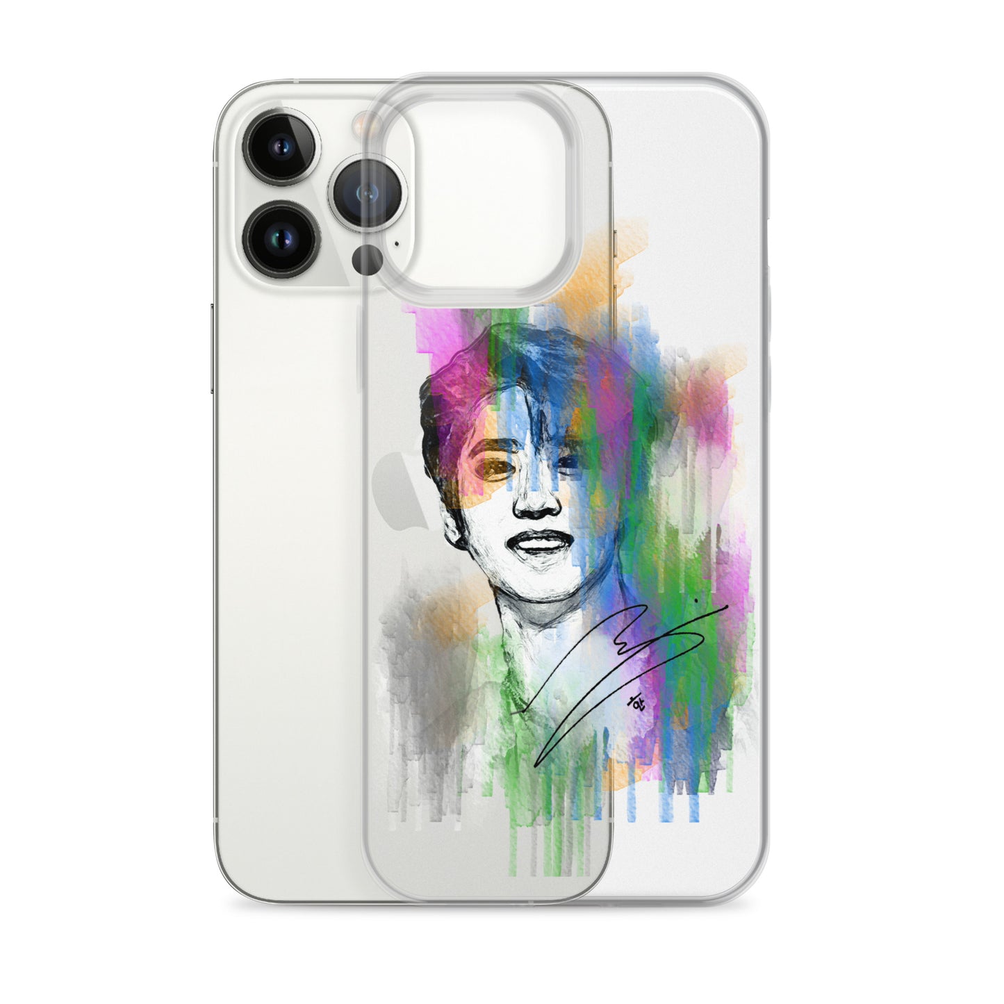 Stray Kids Han, Han Ji-sung Waterpaint Portrait iPhone Case