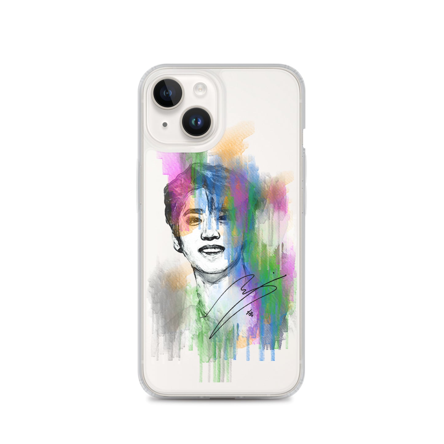 Stray Kids Han, Han Ji-sung Waterpaint Portrait iPhone Case