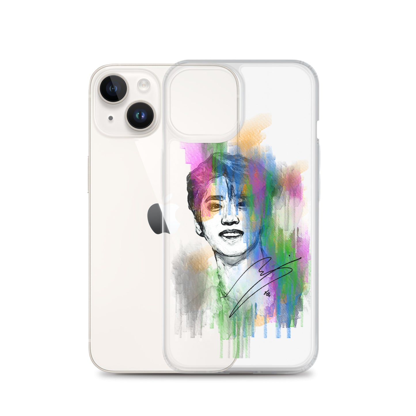 Stray Kids Han, Han Ji-sung Waterpaint Portrait iPhone Case