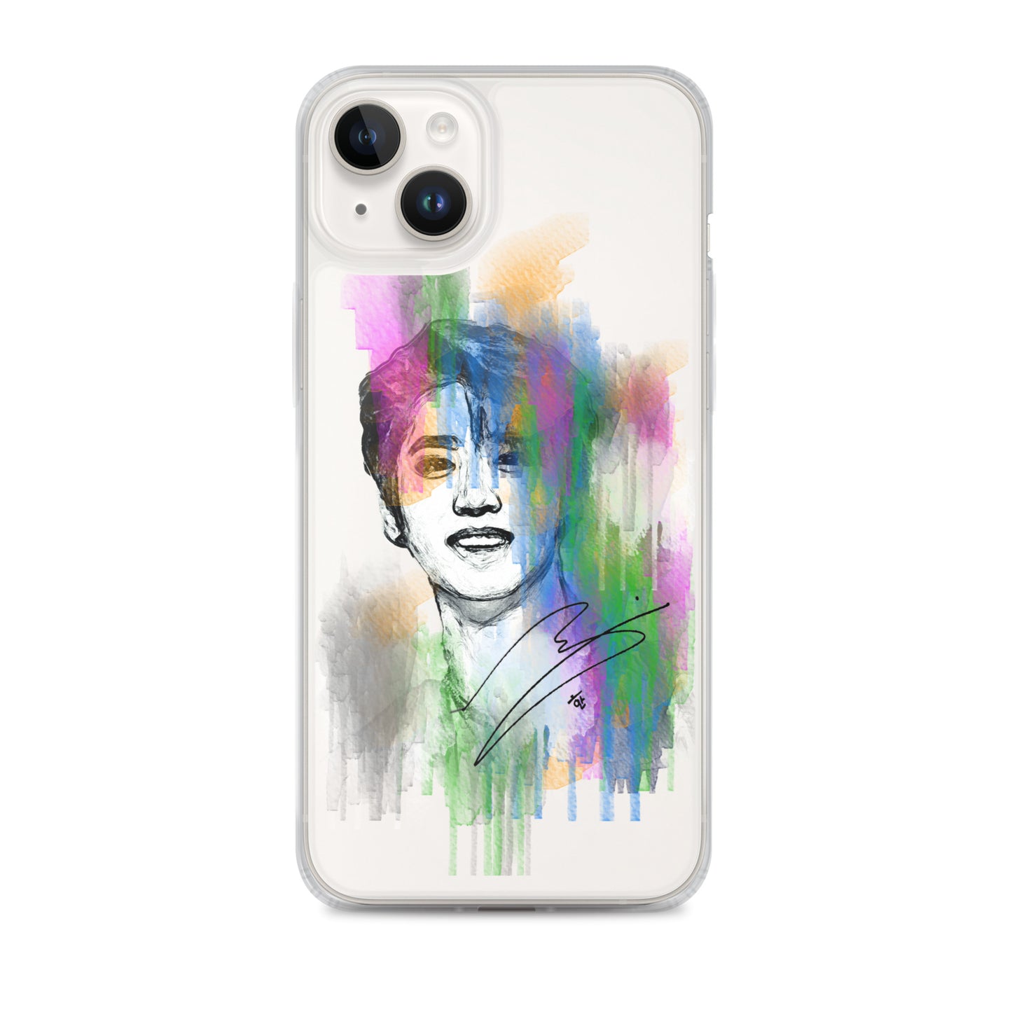 Stray Kids Han, Han Ji-sung Waterpaint Portrait iPhone Case
