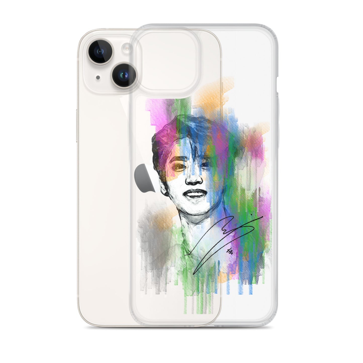Stray Kids Han, Han Ji-sung Waterpaint Portrait iPhone Case