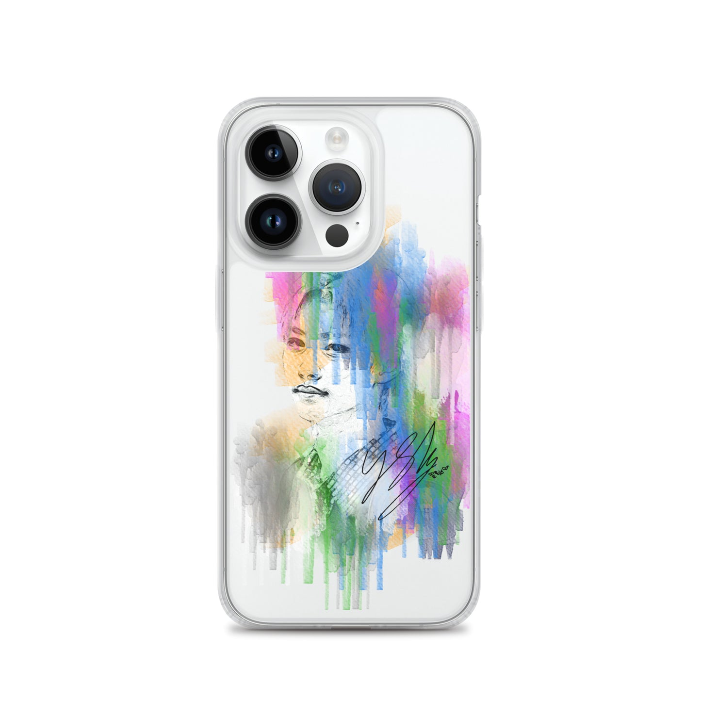 Stray Kids Felix, Lee Felix Waterpaint Portrait iPhone Case