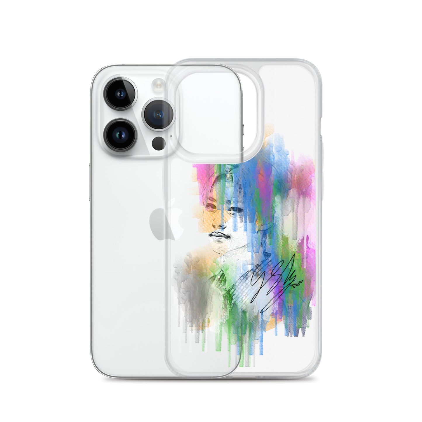 Stray Kids Felix, Lee Felix Waterpaint Portrait iPhone Case