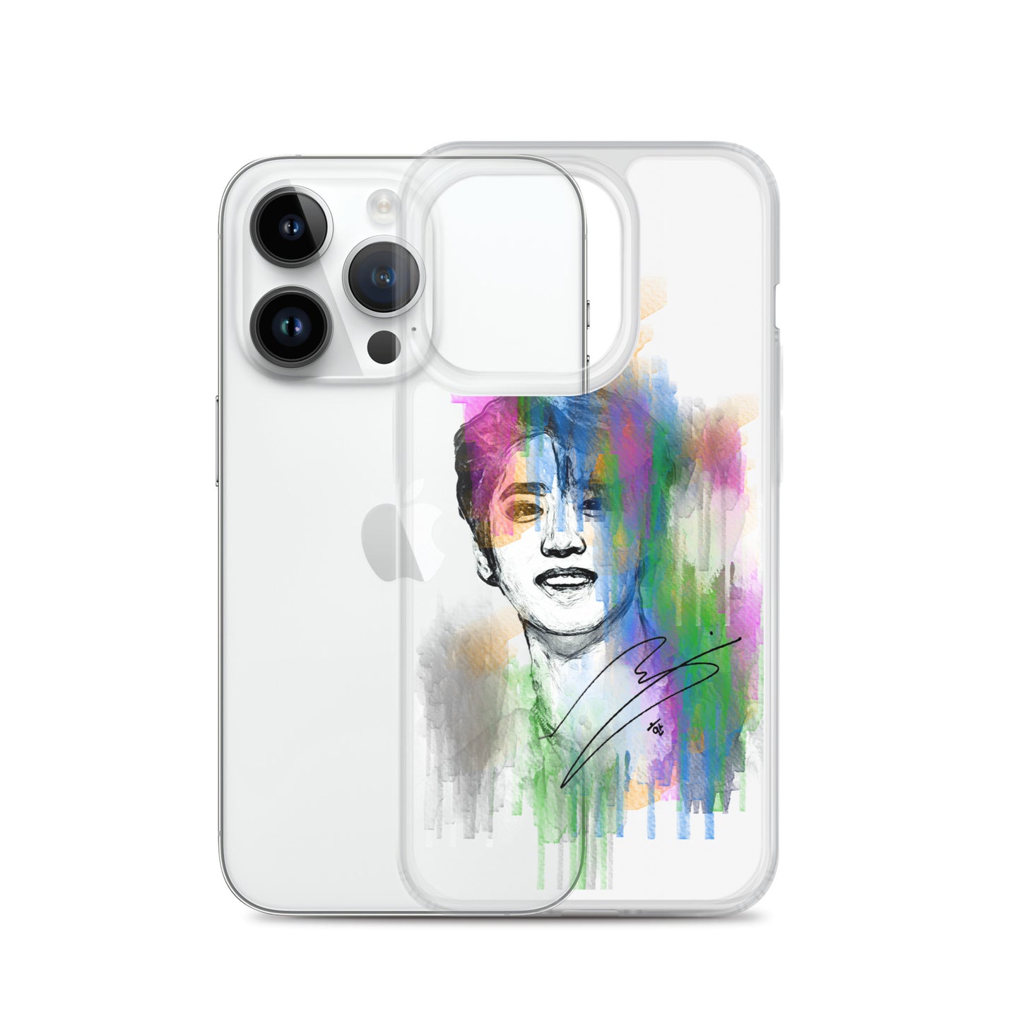 Stray Kids Han, Han Ji-sung Waterpaint Portrait iPhone Case