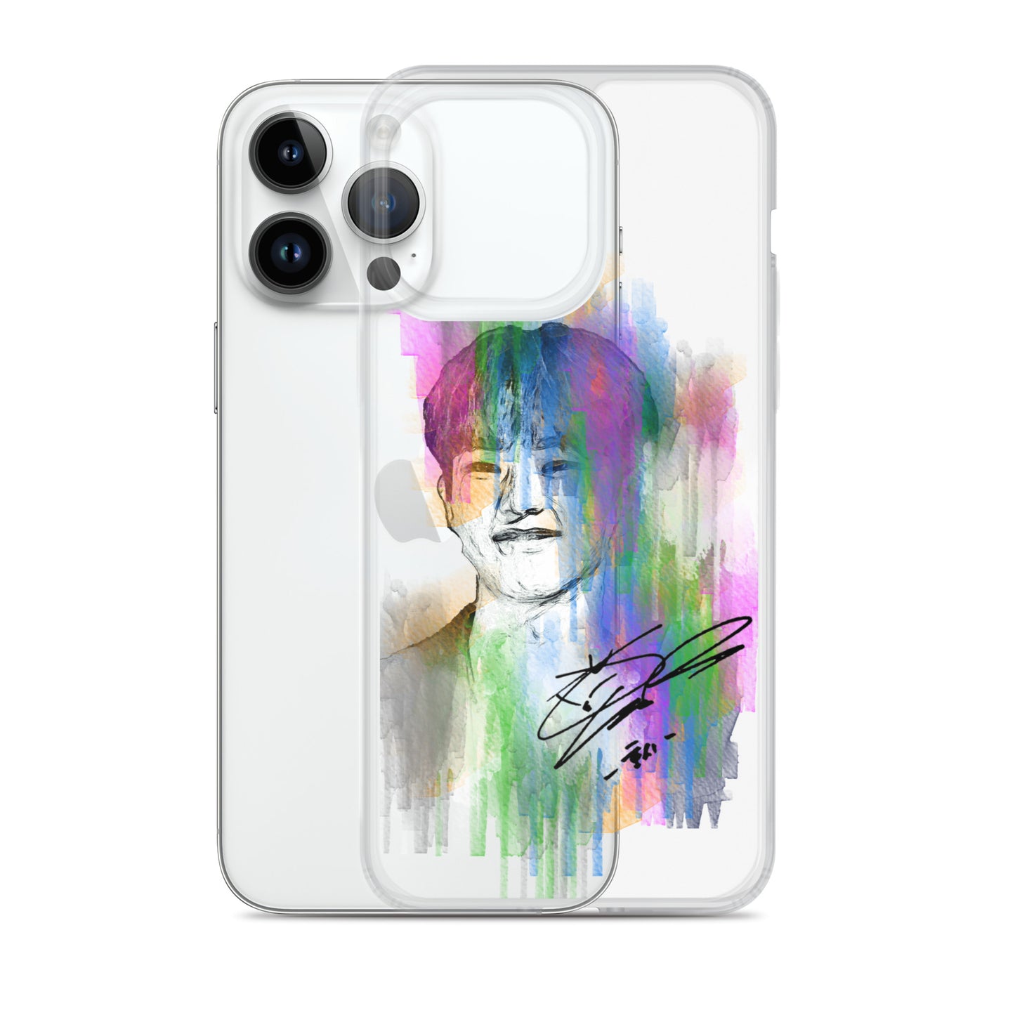 SEVENTEEN Hoshi, Kwon Soon-young Waterpaint Portrait iPhone Case