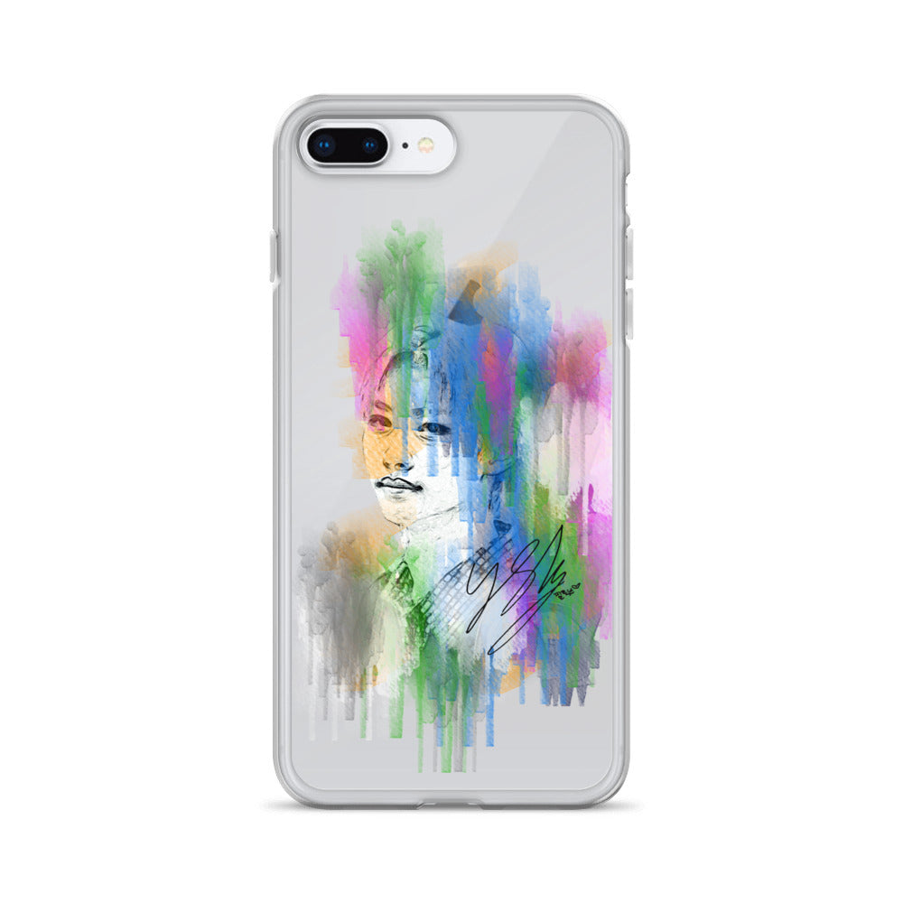 Stray Kids Felix, Lee Felix Waterpaint Portrait iPhone Case