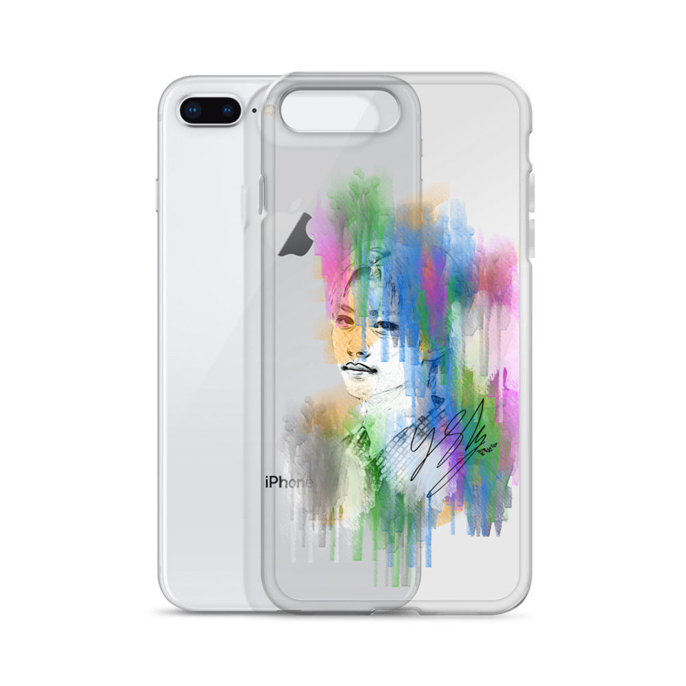 Stray Kids Felix, Lee Felix Waterpaint Portrait iPhone Case