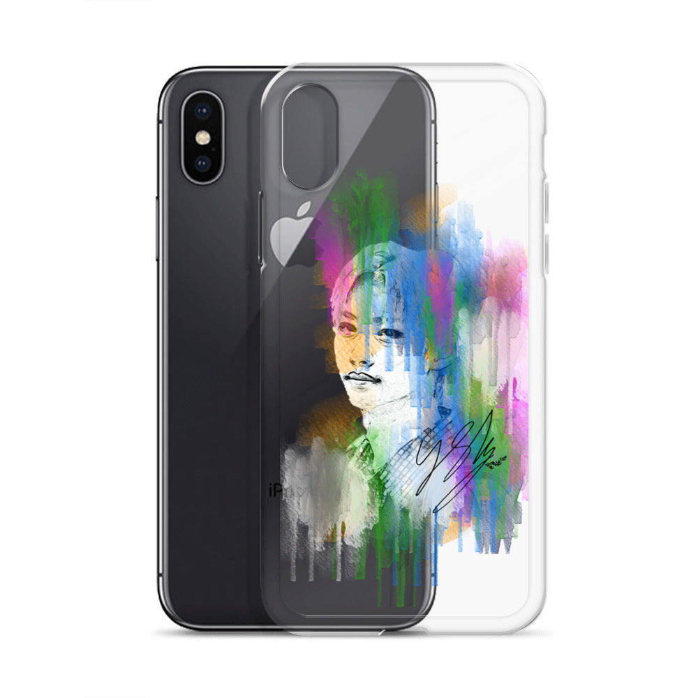 Stray Kids Felix, Lee Felix Waterpaint Portrait iPhone Case