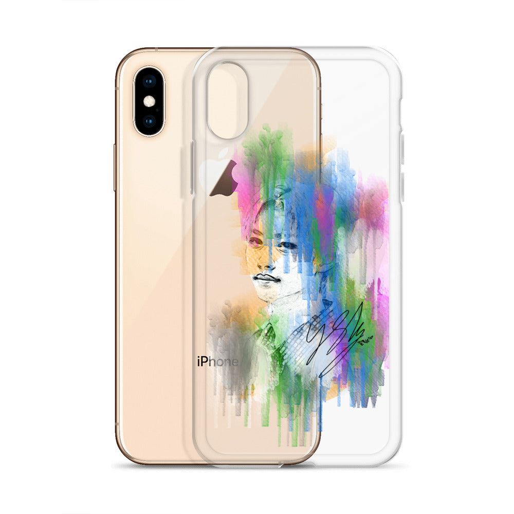 Stray Kids Felix, Lee Felix Waterpaint Portrait iPhone Case