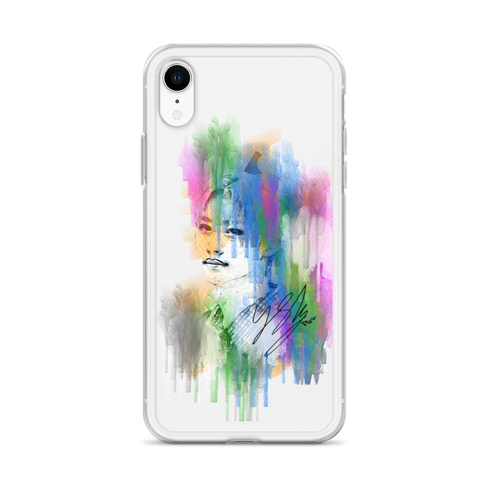 Stray Kids Felix, Lee Felix Waterpaint Portrait iPhone Case