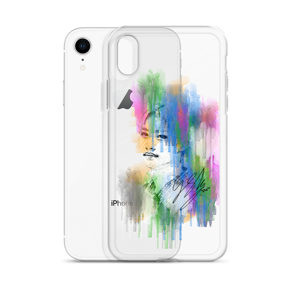 Stray Kids Felix, Lee Felix Waterpaint Portrait iPhone Case