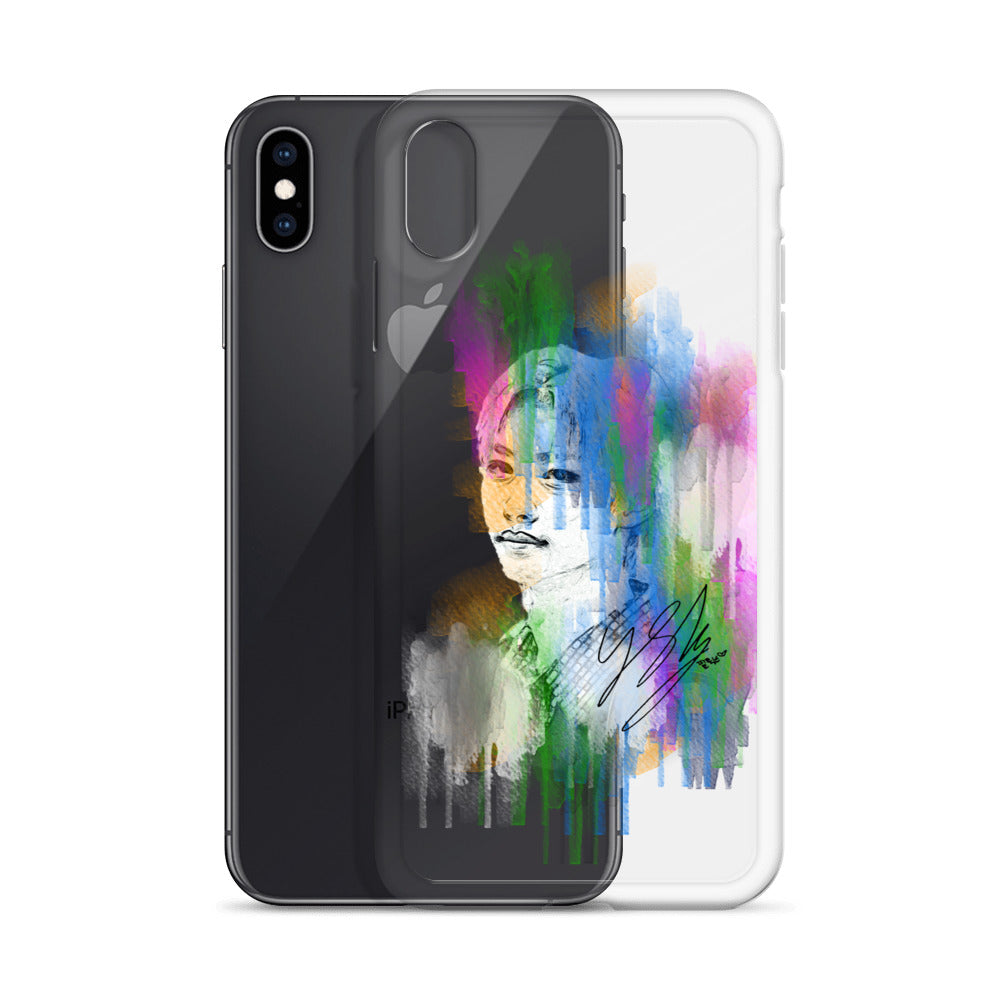 Stray Kids Felix, Lee Felix Waterpaint Portrait iPhone Case