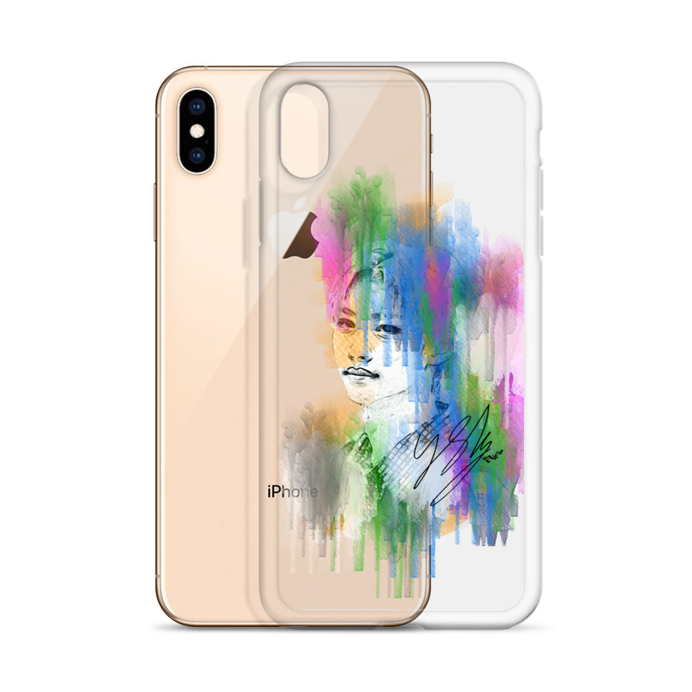 Stray Kids Felix, Lee Felix Waterpaint Portrait iPhone Case