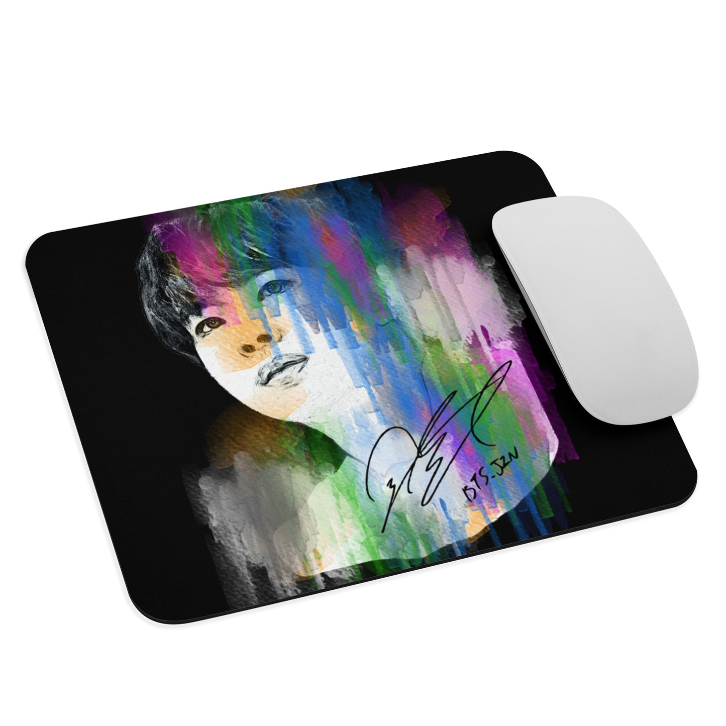 BTS Jin, Kim Seok-jin Waterpaint Portrait Mouse Pad