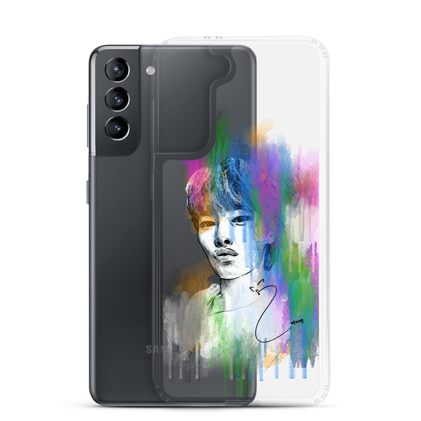 Stray Kids I.N, Yang Jeong-in Waterpaint portrait Samsung Case