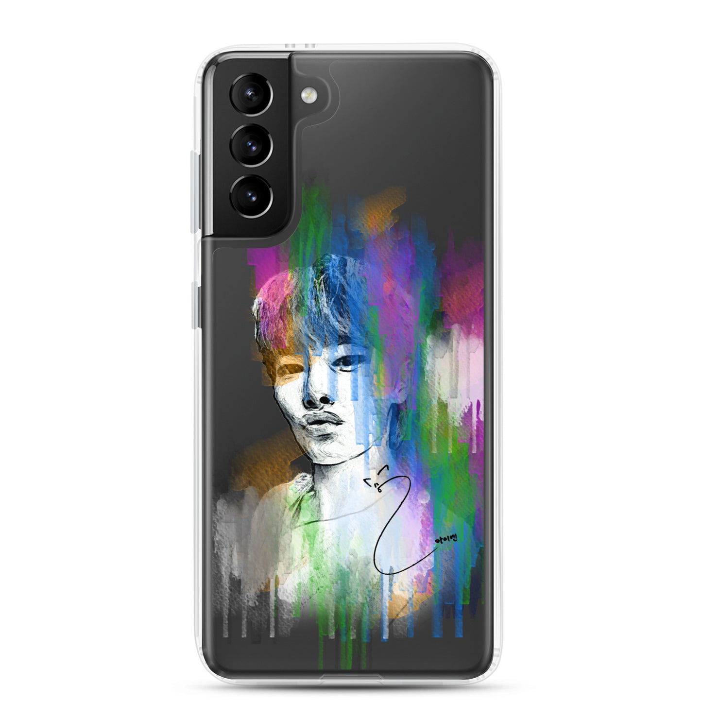 Stray Kids I.N, Yang Jeong-in Waterpaint portrait Samsung Case