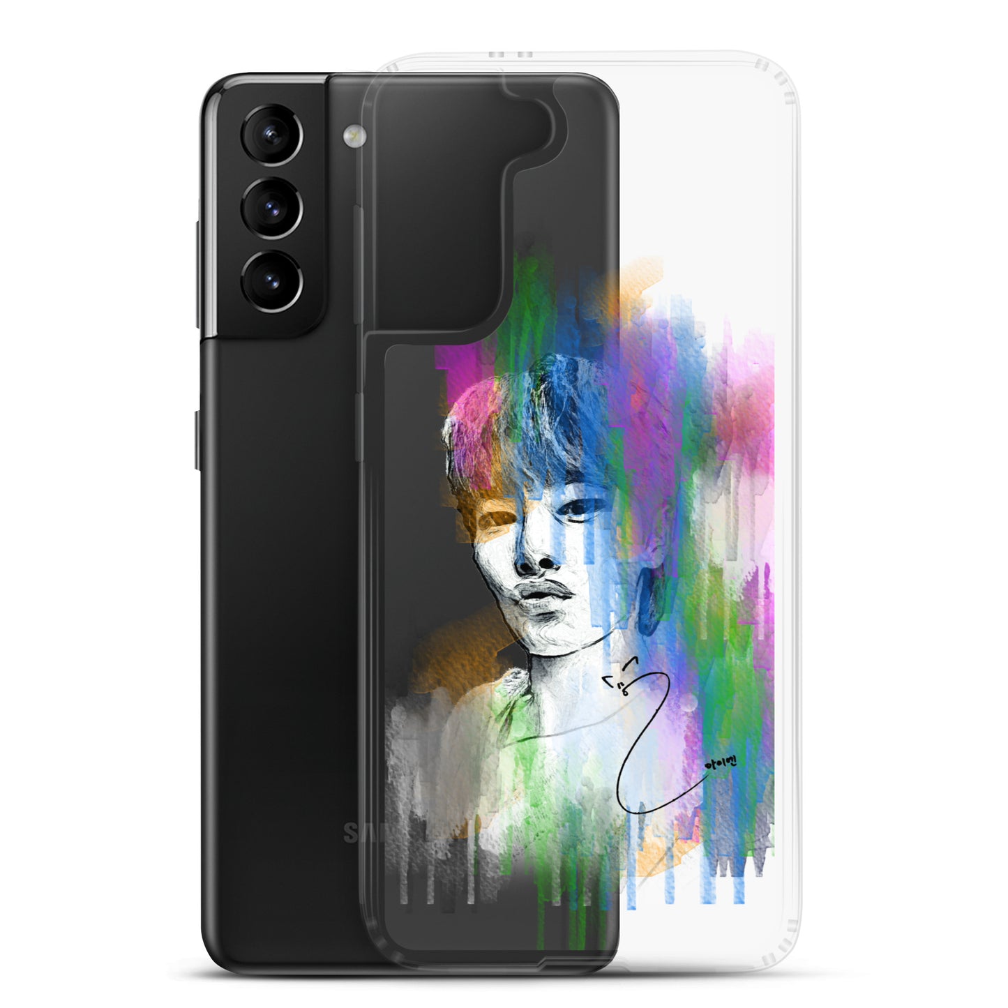 Stray Kids I.N, Yang Jeong-in Waterpaint portrait Samsung Case