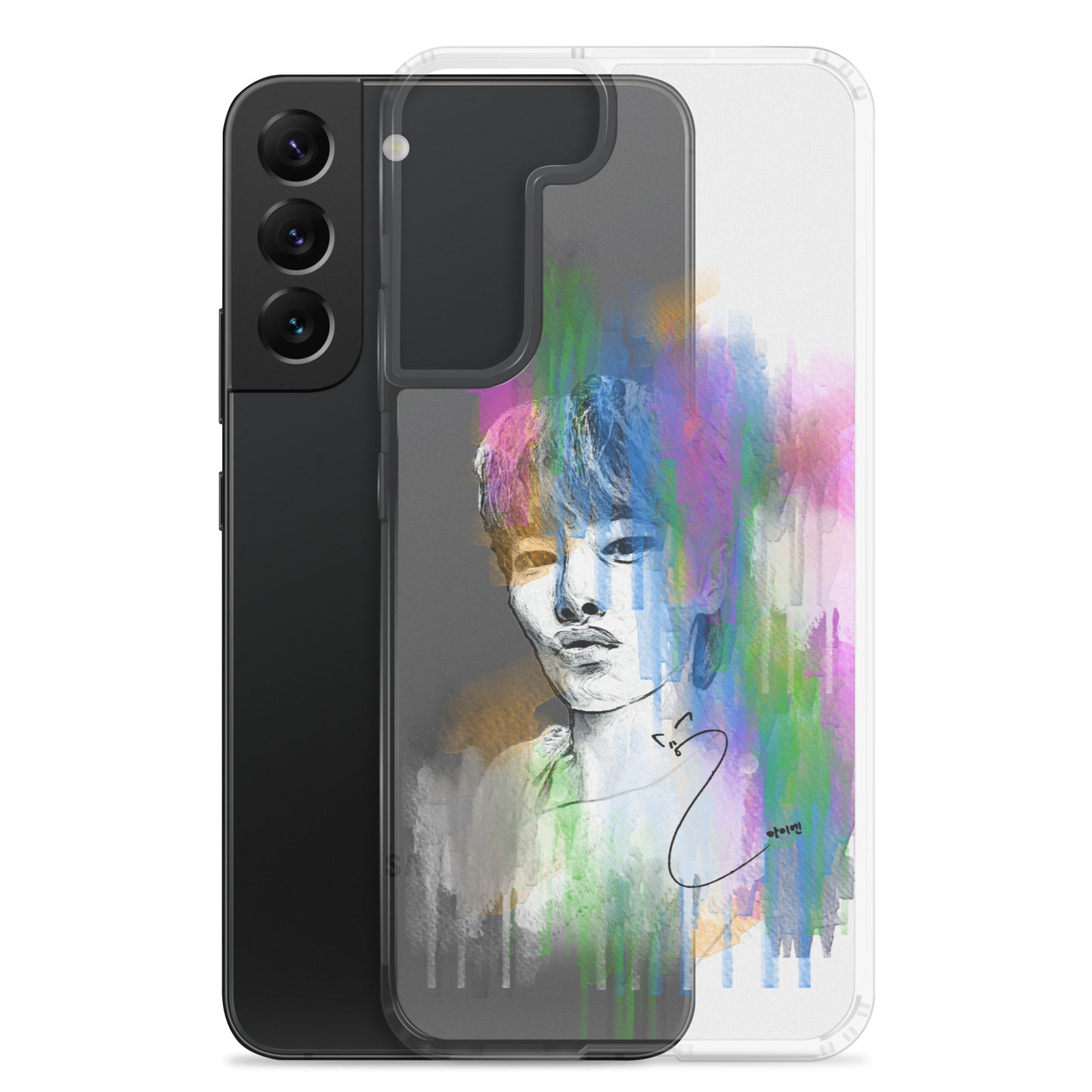 Stray Kids I.N, Yang Jeong-in Waterpaint portrait Samsung Case